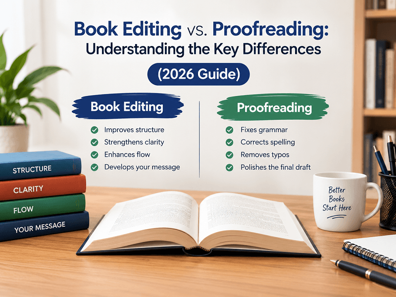 Book Editing vs. Proofreading